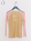 BASERANGE 25 Early Spring GENE Long Sleeve T-Shirt BAS-TOGNL-LW-SP25-HF HEN YELLOW/BUIO PINK